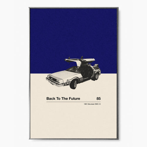 Back To The Future Car Poster Inspired Movie Poster
