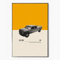 Kill Bill Car Poster Inspired Movie Poster - Mid-Century Wall Art