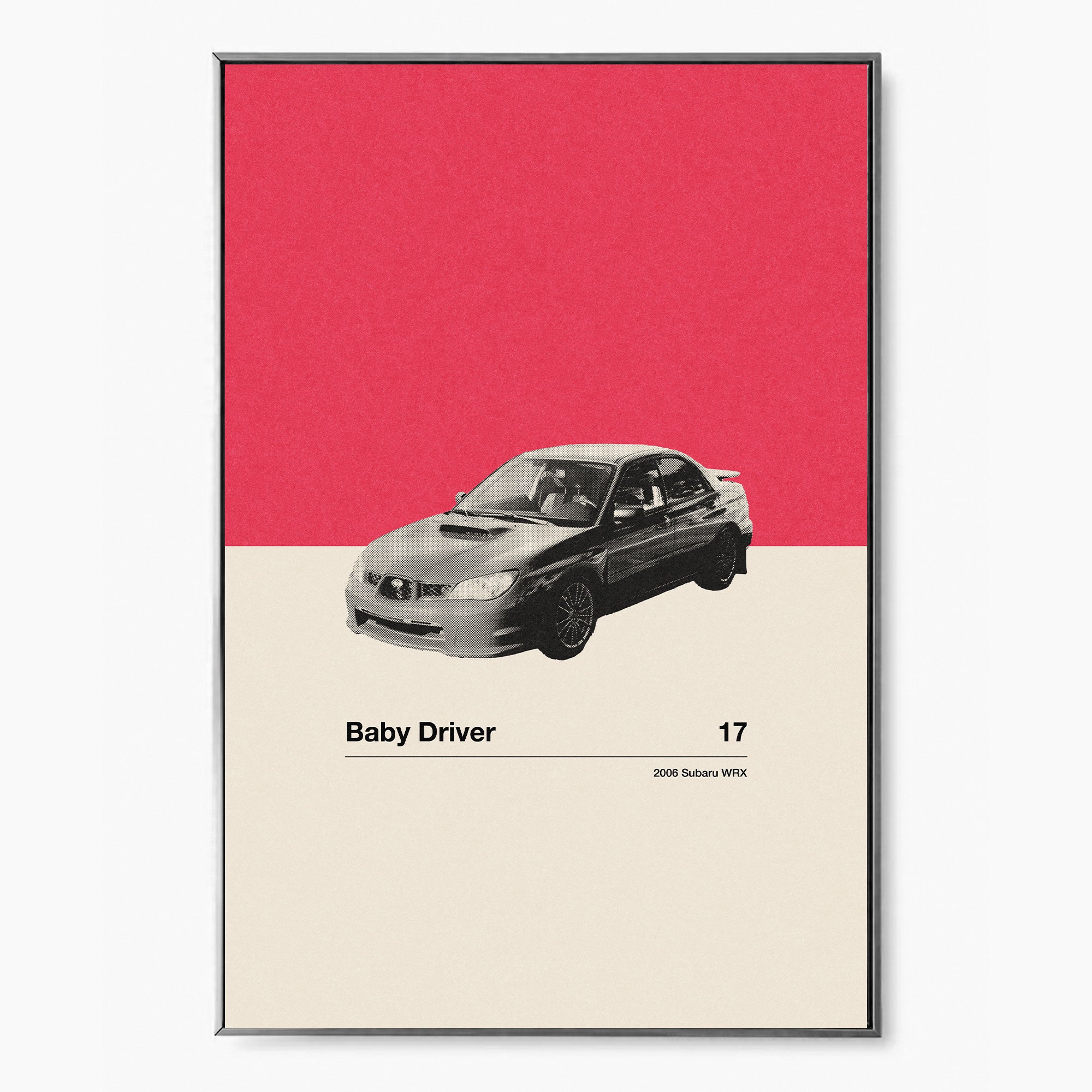 Baby Driver Car Poster Inspired Movie Poster - Mid-Century Wall Art