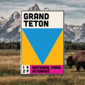 Grand Teton National Park Poster - Vintage Travel Wall Art