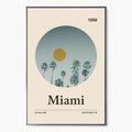 Miami City Poster Inspired Movie Poster - Mid-Century Wall Art