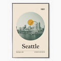 Seattle City Poster Inspired Movie Poster - Mid-Century Wall Art
