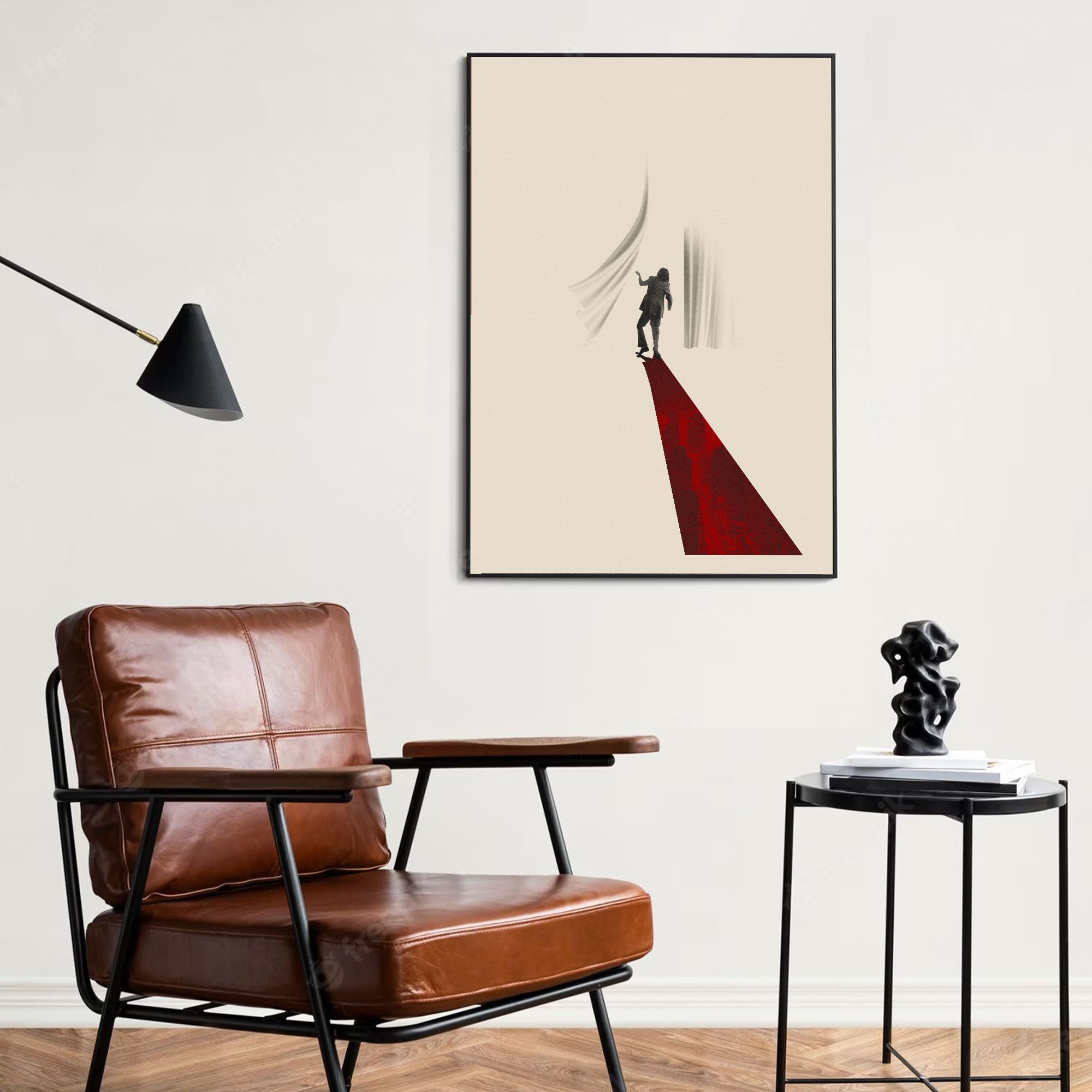 The Joker Inspired Movie Poster - Mid-Century Wall Art