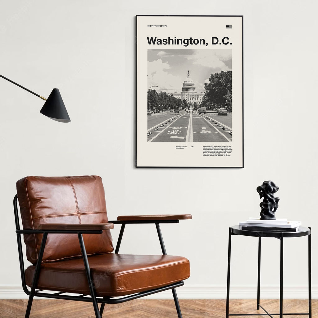 Washington, D.C. City Poster Inspired Movie Poster