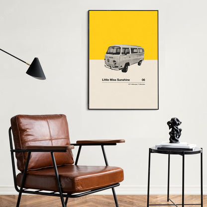 Little Miss Sunshine Car Poster | Minimalist Movie Poster