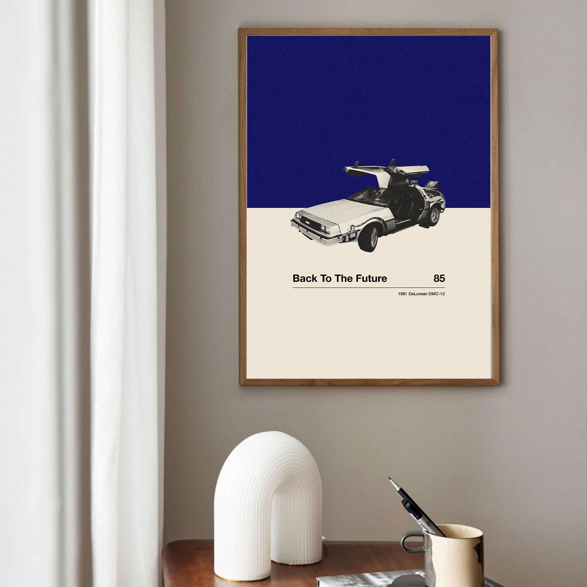 Back To The Future Car Poster Inspired Movie Poster