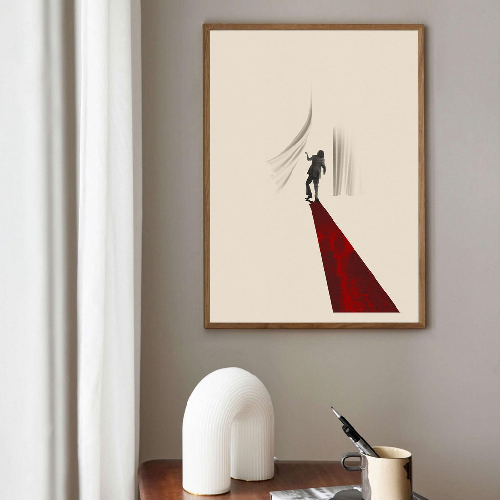 The Joker Inspired Movie Poster - Mid-Century Wall Art
