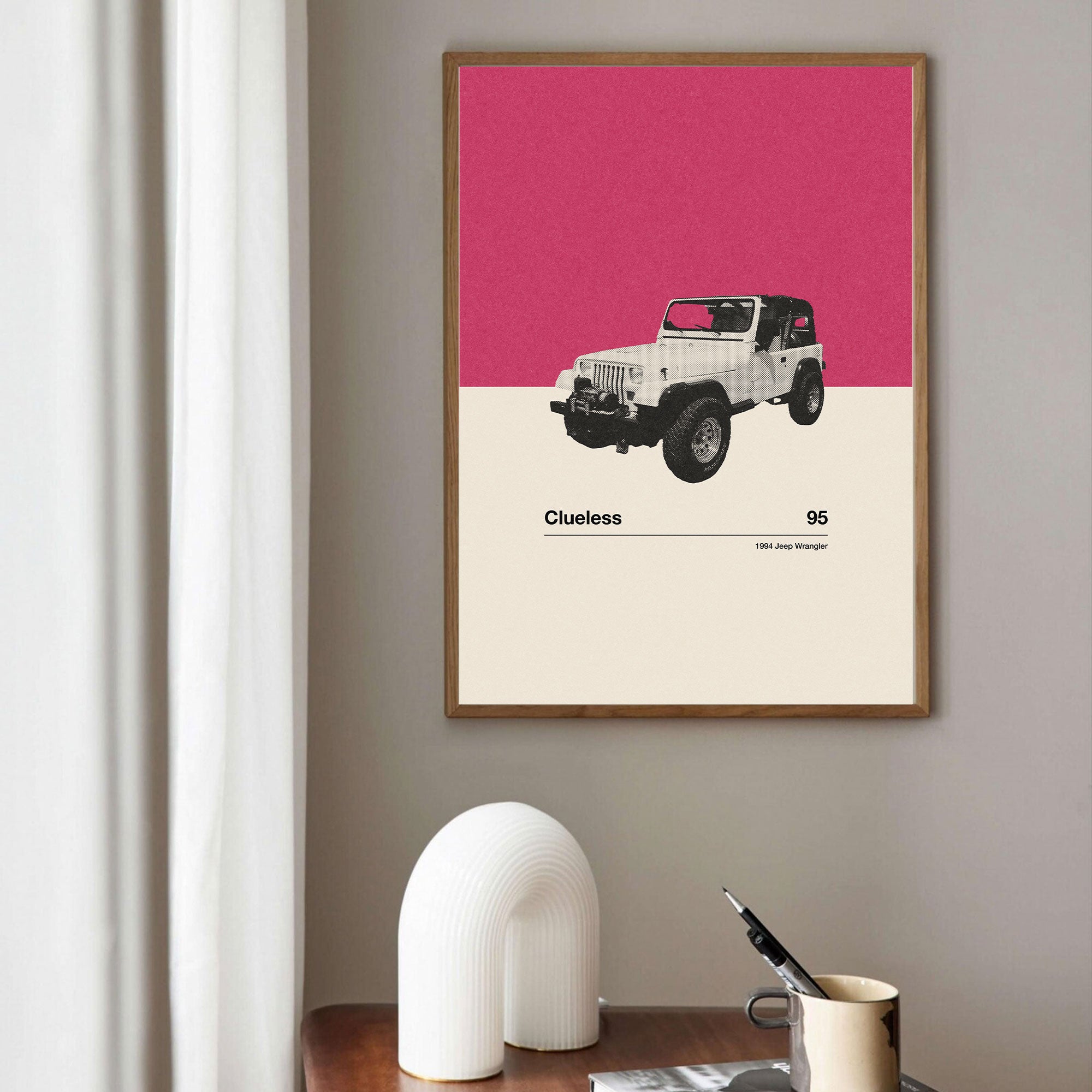 Clueless Minimalist Movie Car Poster Inspired Movie Poster