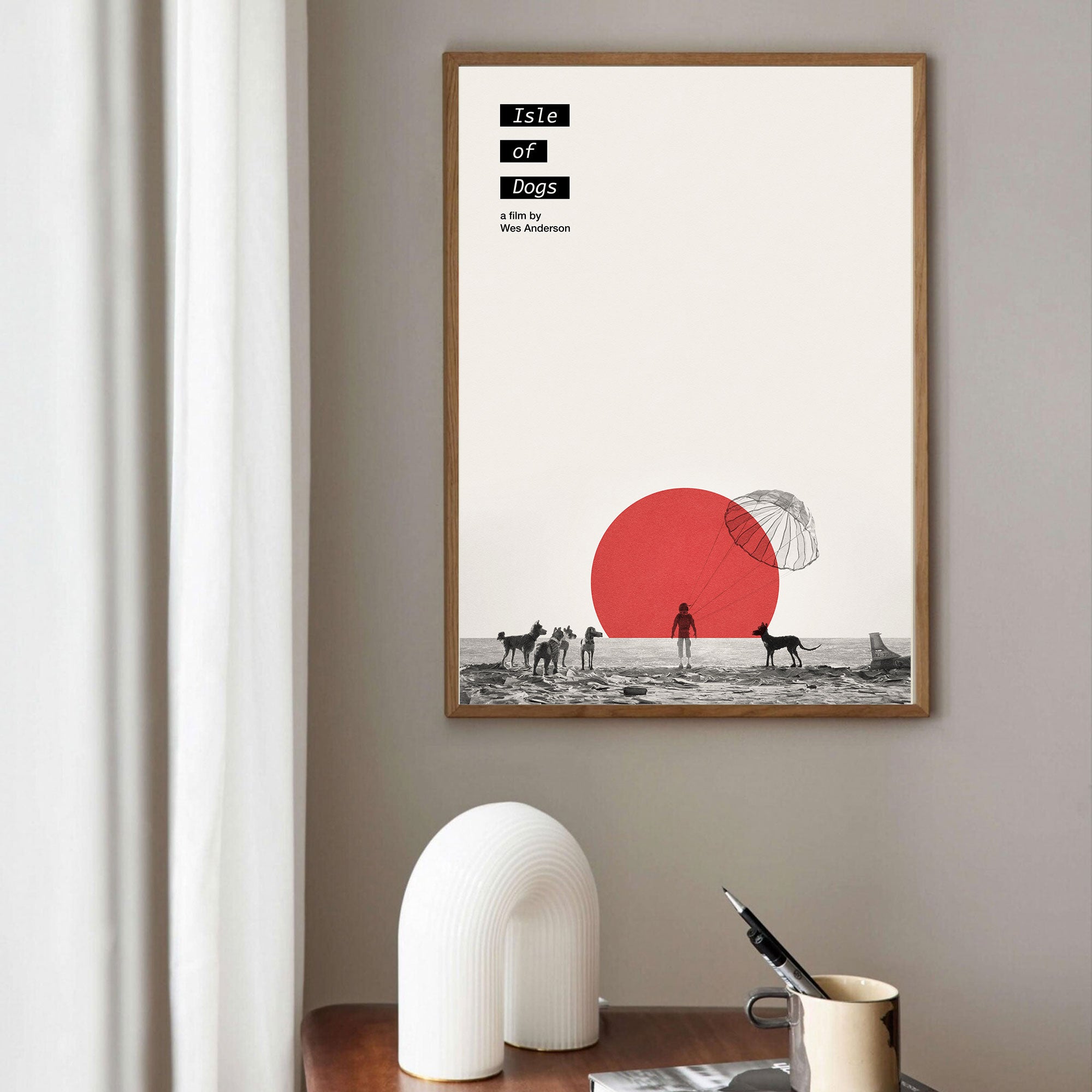 Isle of Dogs Movie Poster Inspired Movie Poster - Mid-Century Wall Art