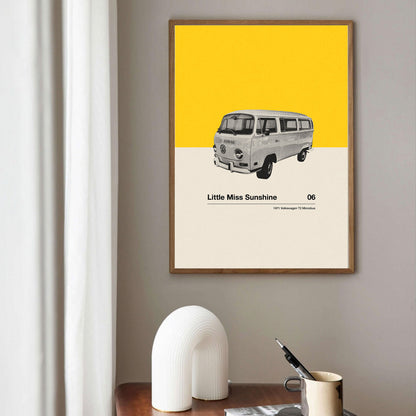 Little Miss Sunshine Car Poster | Minimalist Movie Poster