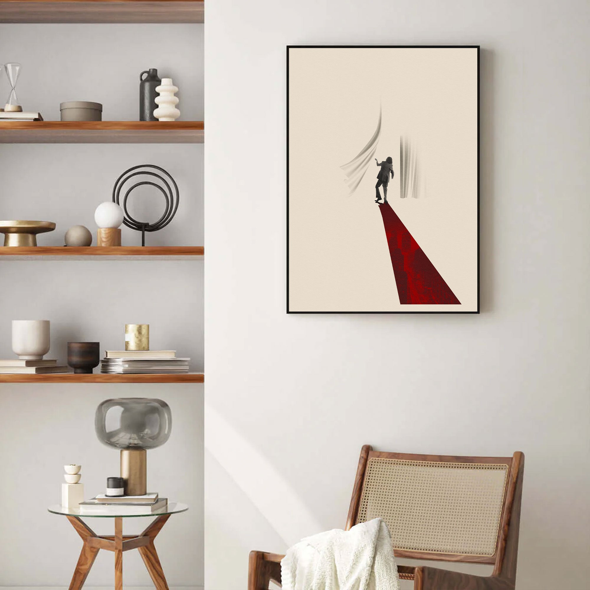 The Joker Inspired Movie Poster - Mid-Century Wall Art