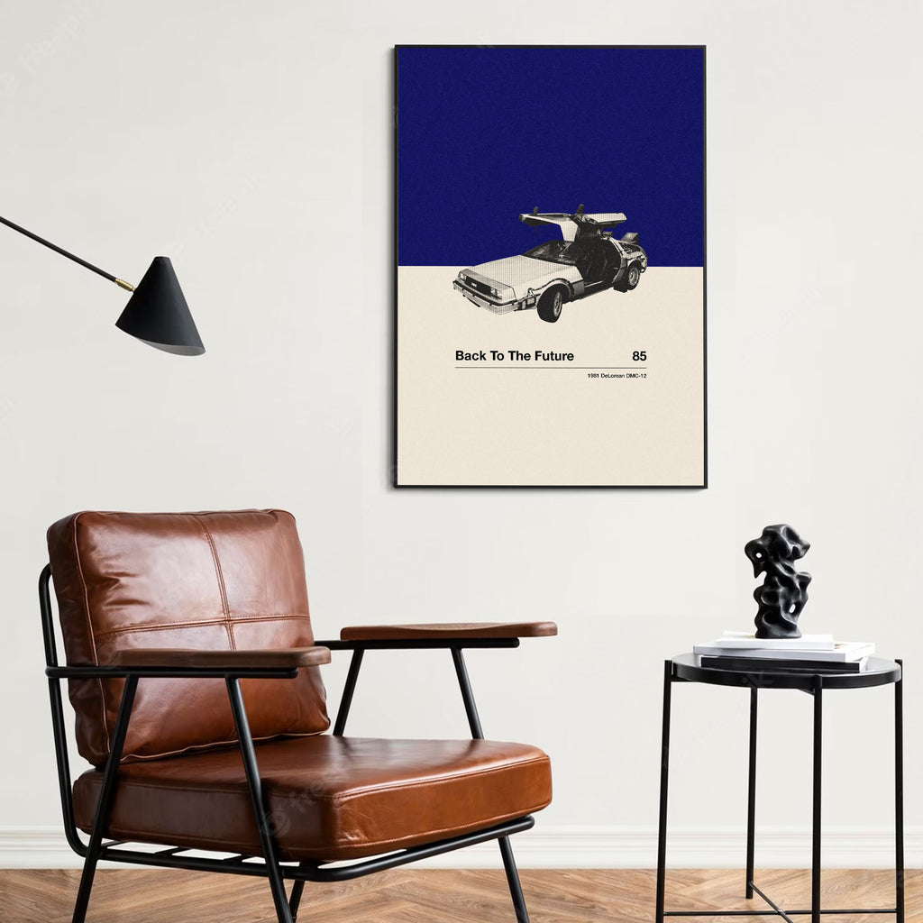 Back To The Future Car Poster Inspired Movie Poster