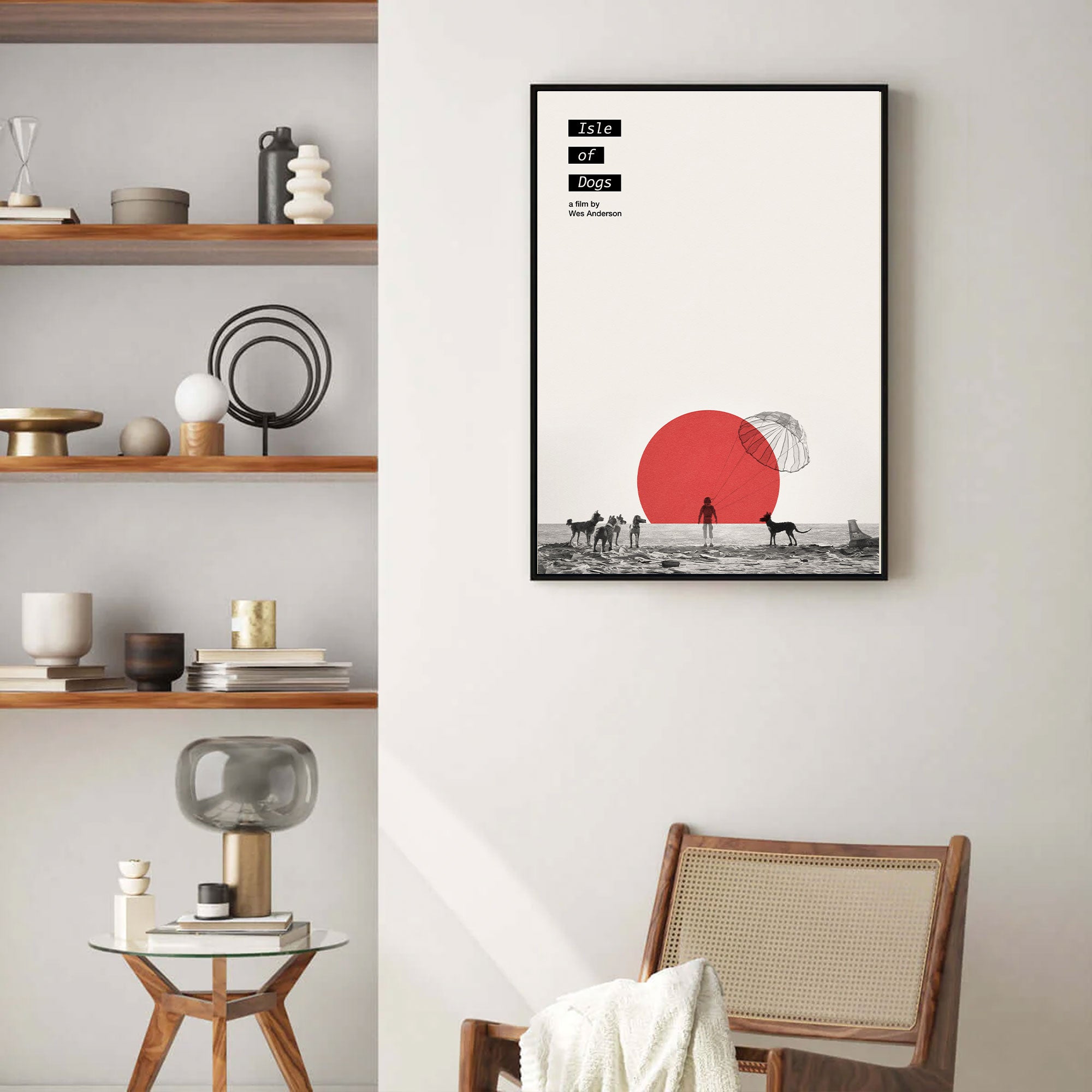 Isle of Dogs Movie Poster Inspired Movie Poster - Mid-Century Wall Art