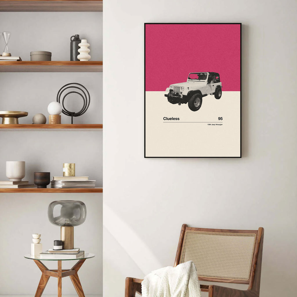 Clueless Minimalist Movie Car Poster Inspired Movie Poster