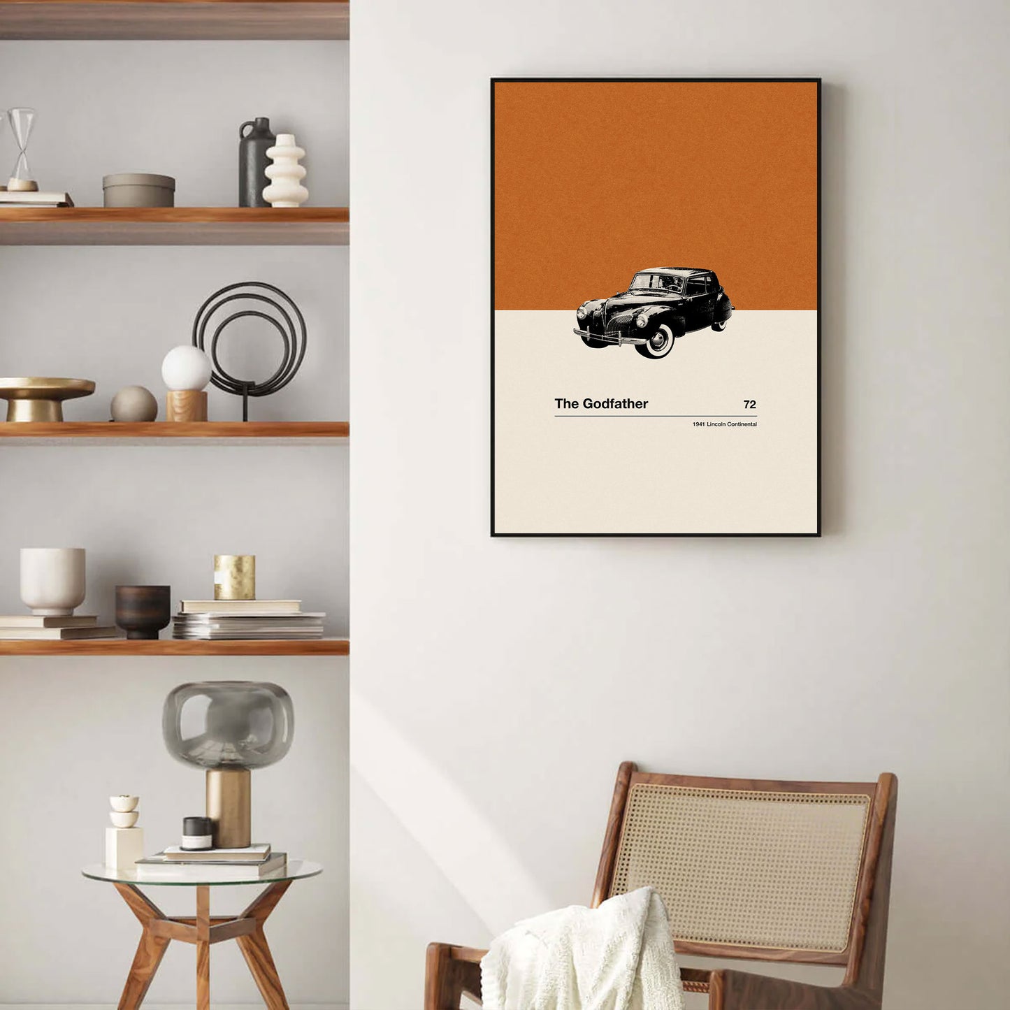 The Godfather Movie Car Poster