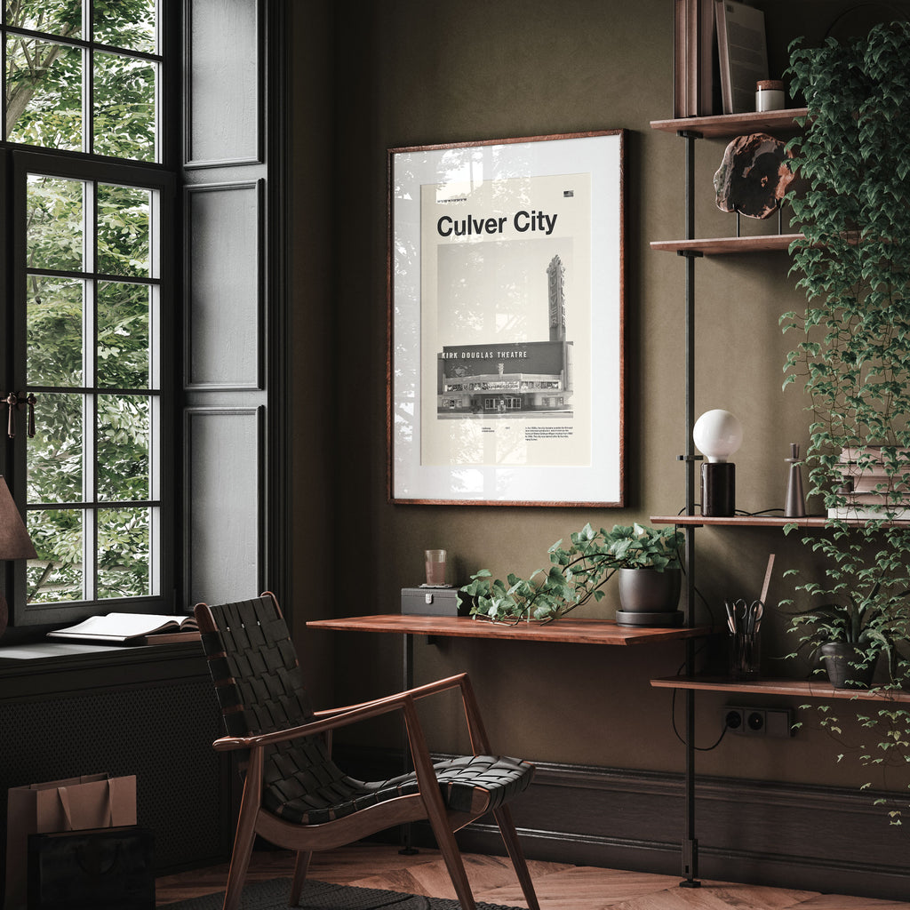 Culver City Inspired Movie Poster - Mid-Century Wall Art