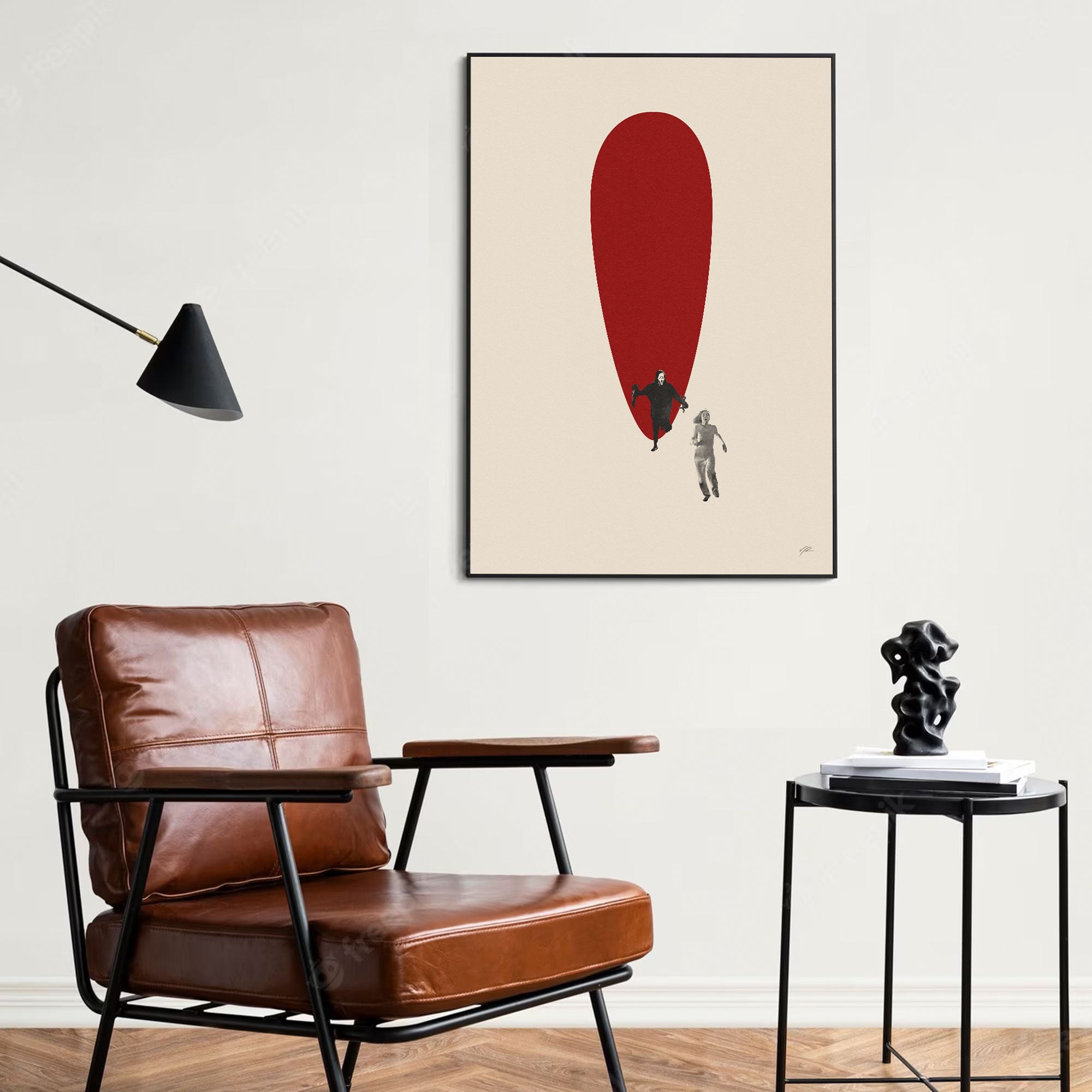 Scream 1996 Inspired Movie Poster - Mid-Century Wall Art