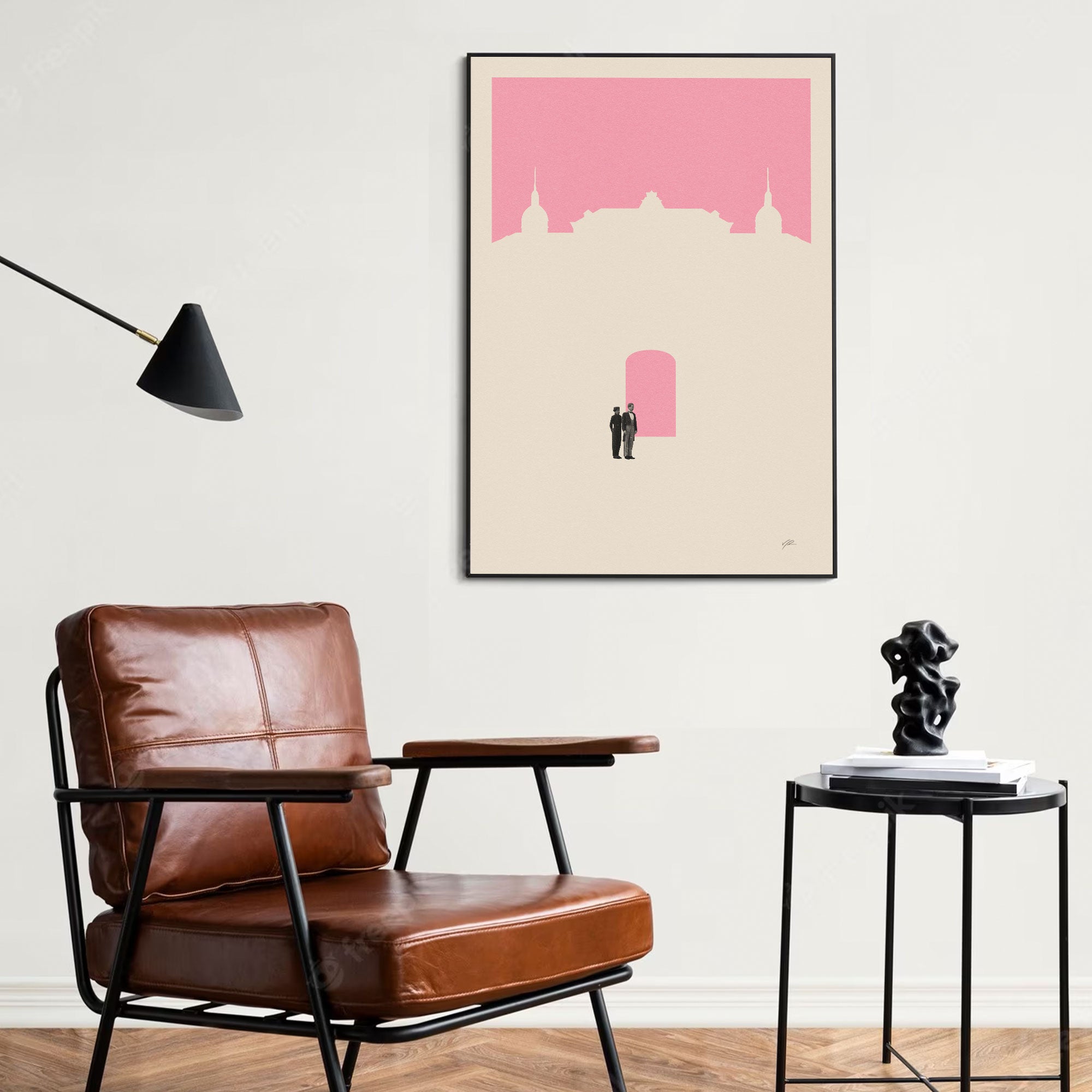 The Grand Budapest Hotel Inspired Movie Poster - Mid-Century Wall Art