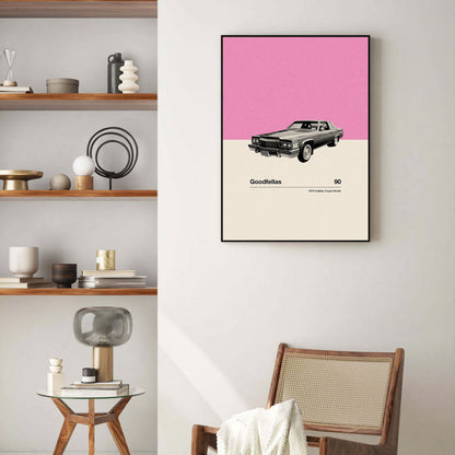 Goodfellas | Car in Movie Series | Mid Century Modern Poster | Minimalist Poster | Retro Art Print | Classic Movie | Gifts for him