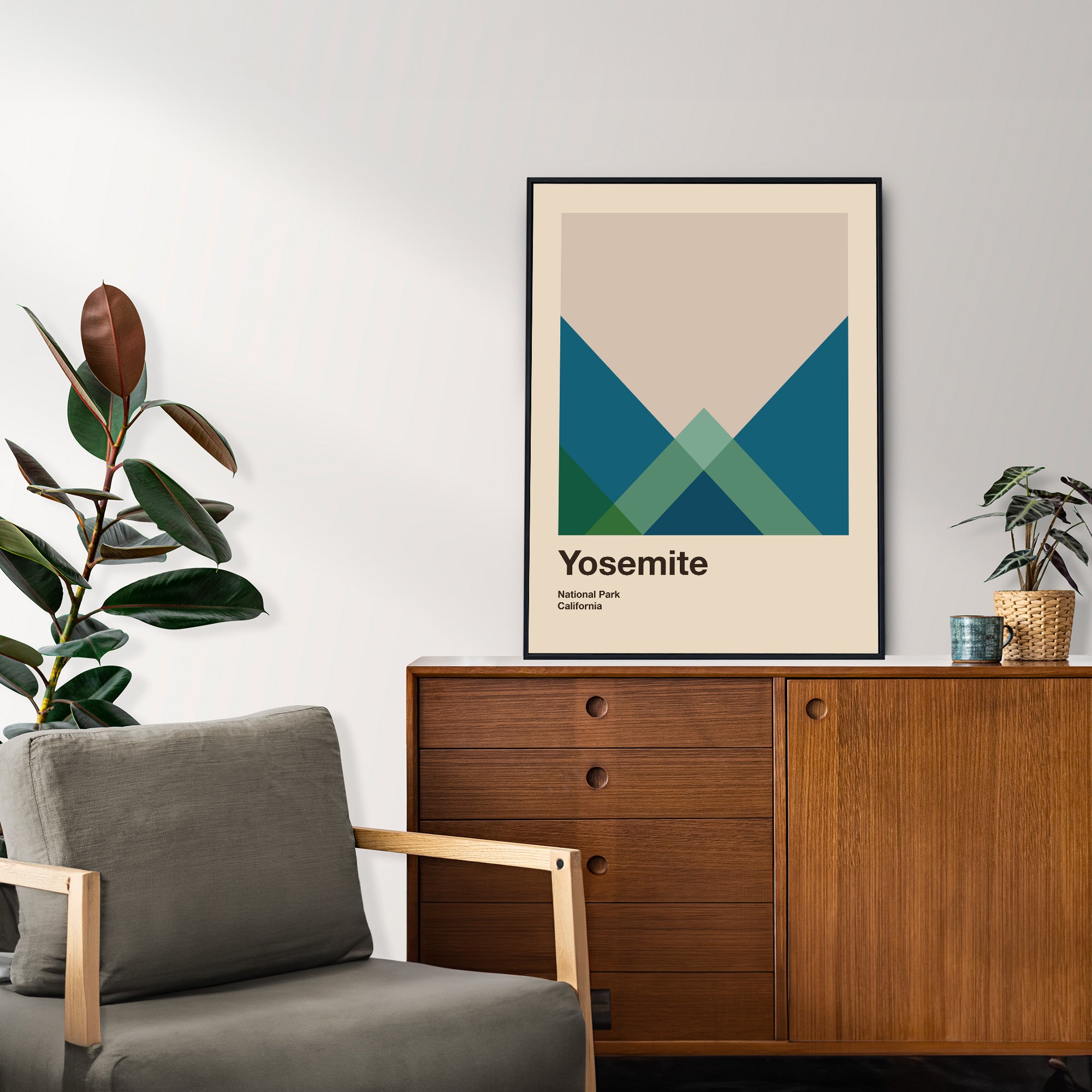Yosemite National Park Poster Poster - Vintage Travel Wall Art