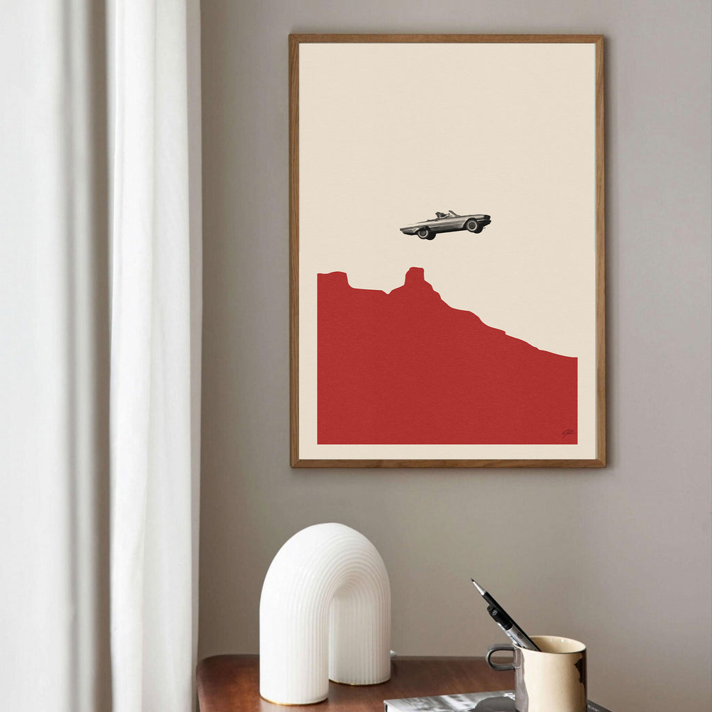 Thelma & Louies Inspired Movie Poster - Mid-Century Wall Art