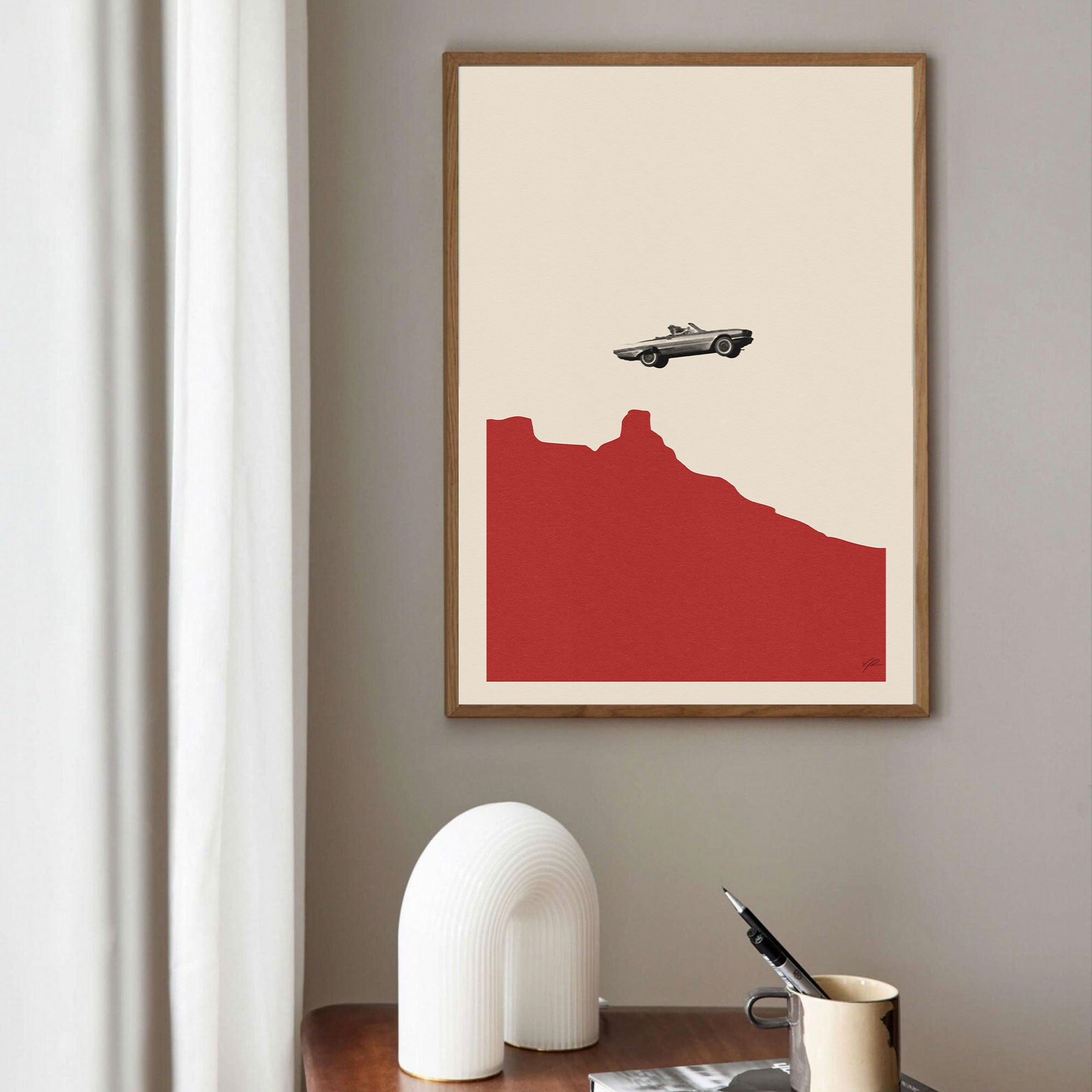 Thelma & Louies Inspired Movie Poster - Mid-Century Wall Art