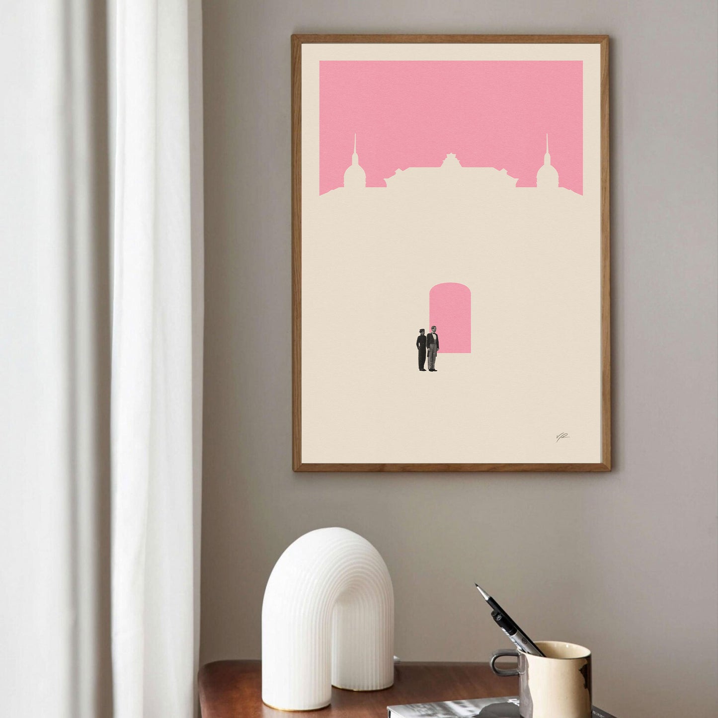 The Grand Budapest Hotel Inspired Poster | Minimalist Art Print | Retro Art Print | Wall Art | Housewarming Gift | Wes Anderson Movie Poster