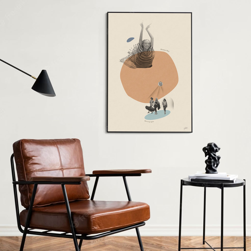 Mamma Mia Movie Poster Inspired Movie Poster - Mid-Century Wall Art