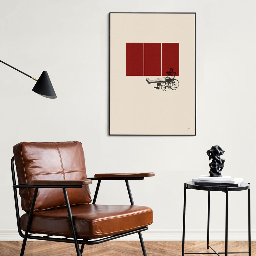 Rear Window Inspired Movie Poster - Mid-Century Wall Art