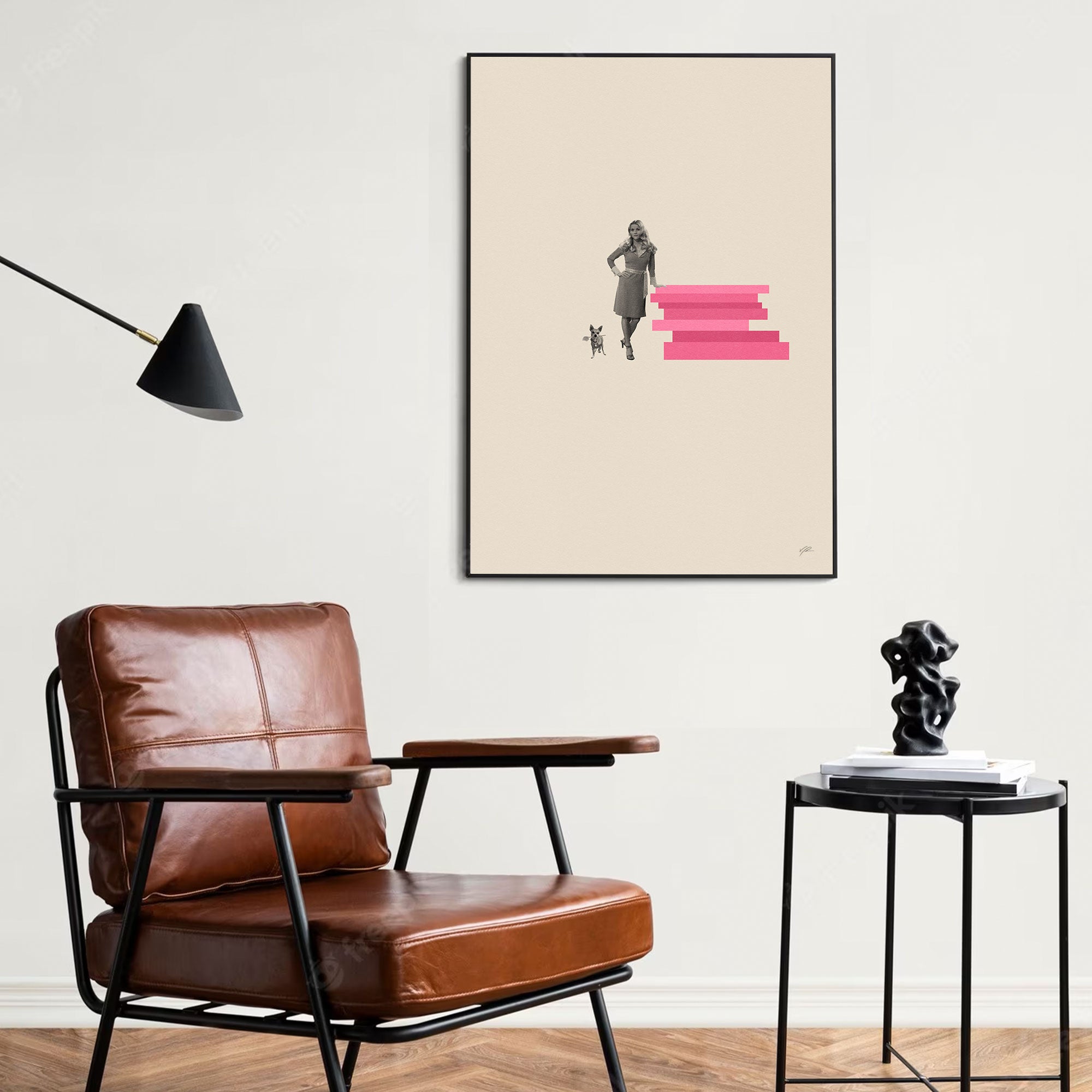 Legally Blonde Inspired Movie Poster - Mid-Century Wall Art