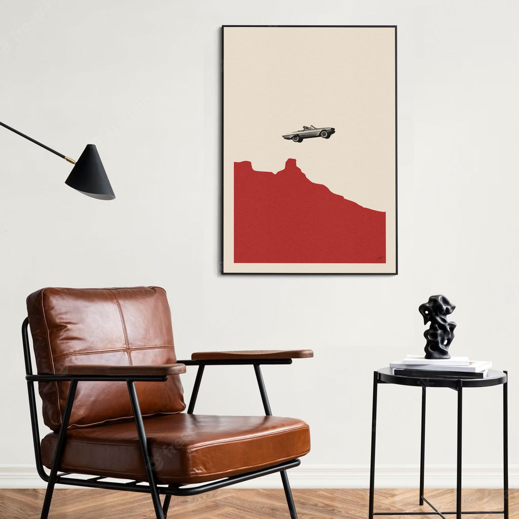 Thelma & Louies Inspired Movie Poster - Mid-Century Wall Art