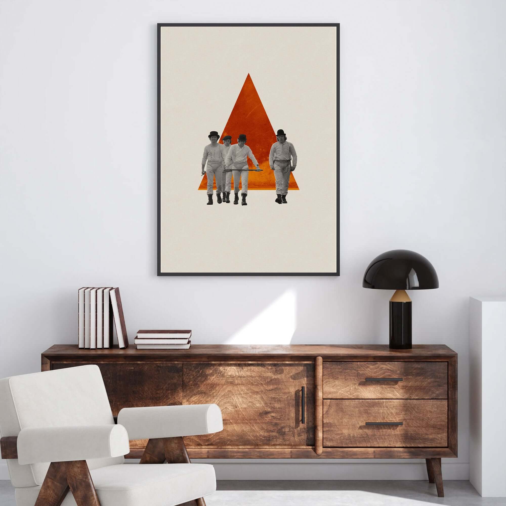 A Clockwork Orange Inspired Movie Poster - Mid-Century Wall Art