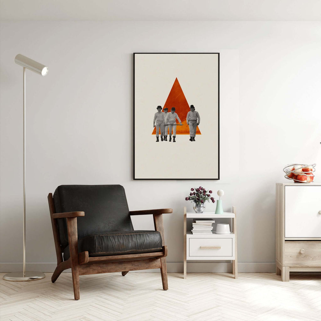 A Clockwork Orange Inspired Movie Poster - Mid-Century Wall Art