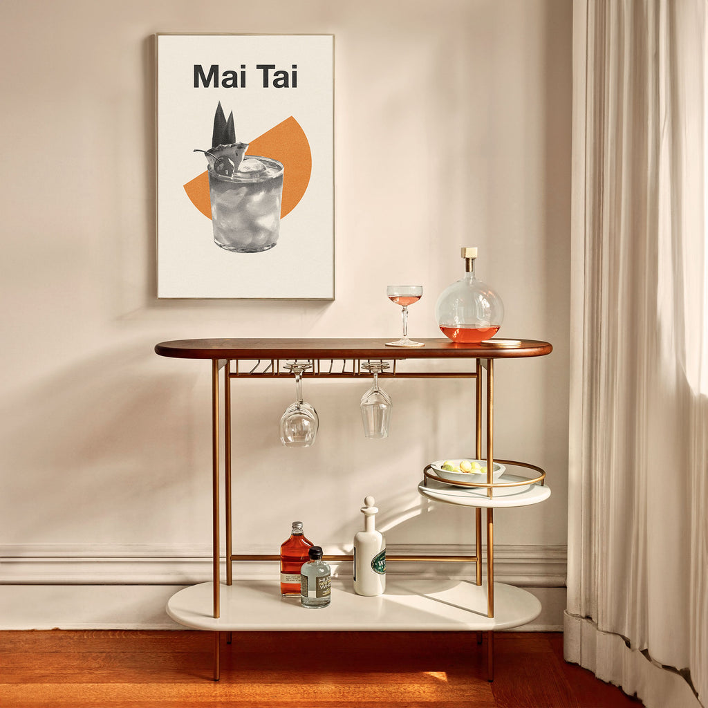 Mai Tai Cocktails Poster Inspired Movie Poster - Mid-Century Wall Art