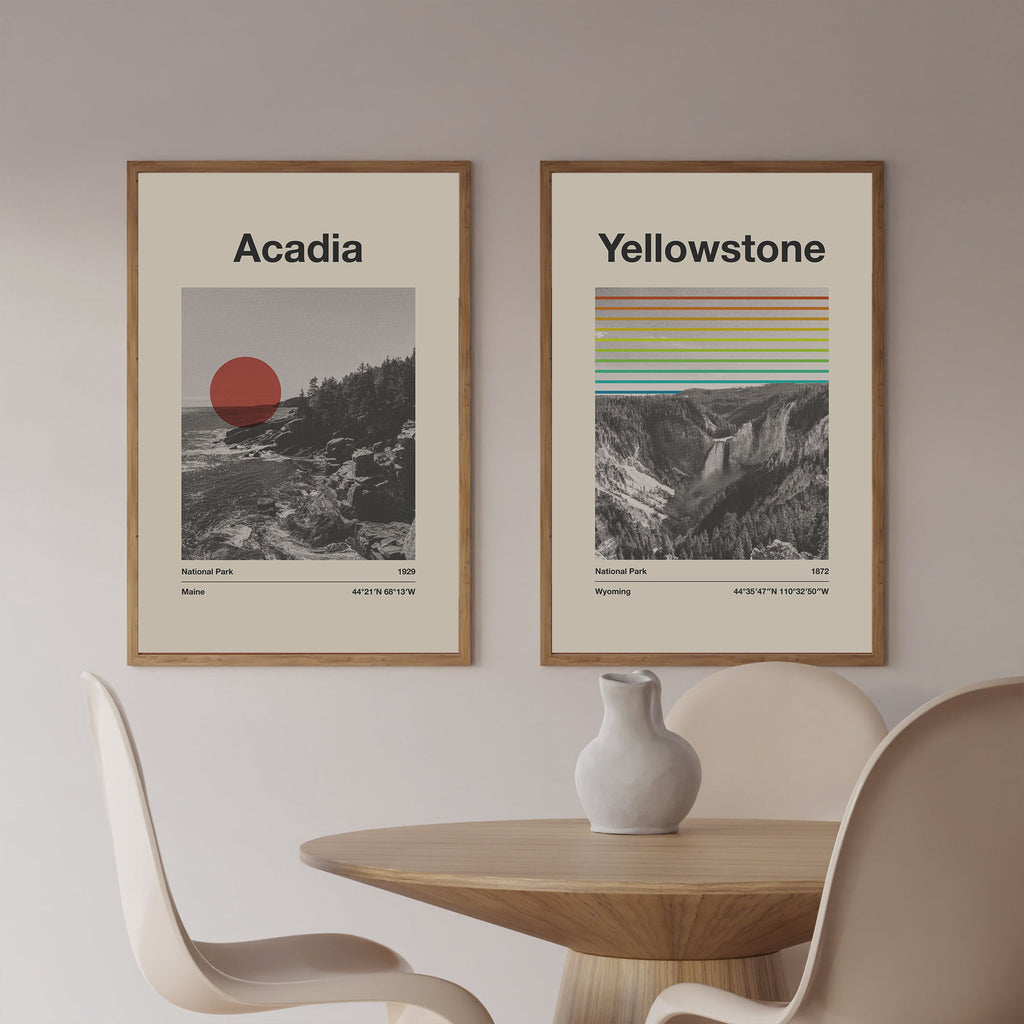 Acadia National Park Poster Poster - Vintage Travel Wall Art