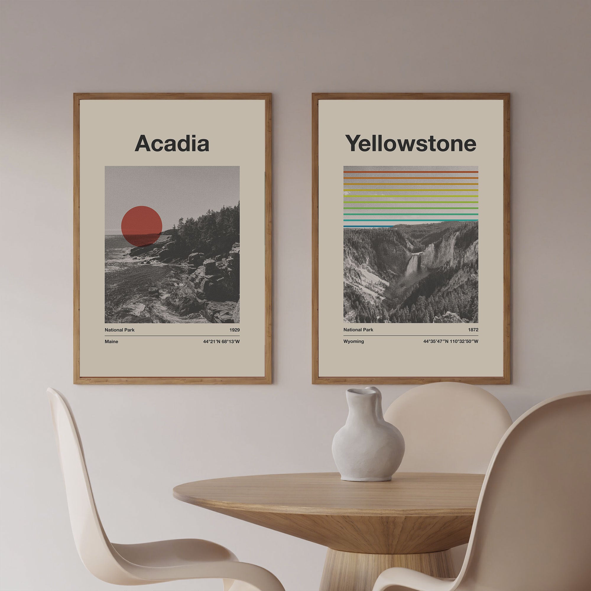 Acadia National Park Poster Poster - Vintage Travel Wall Art