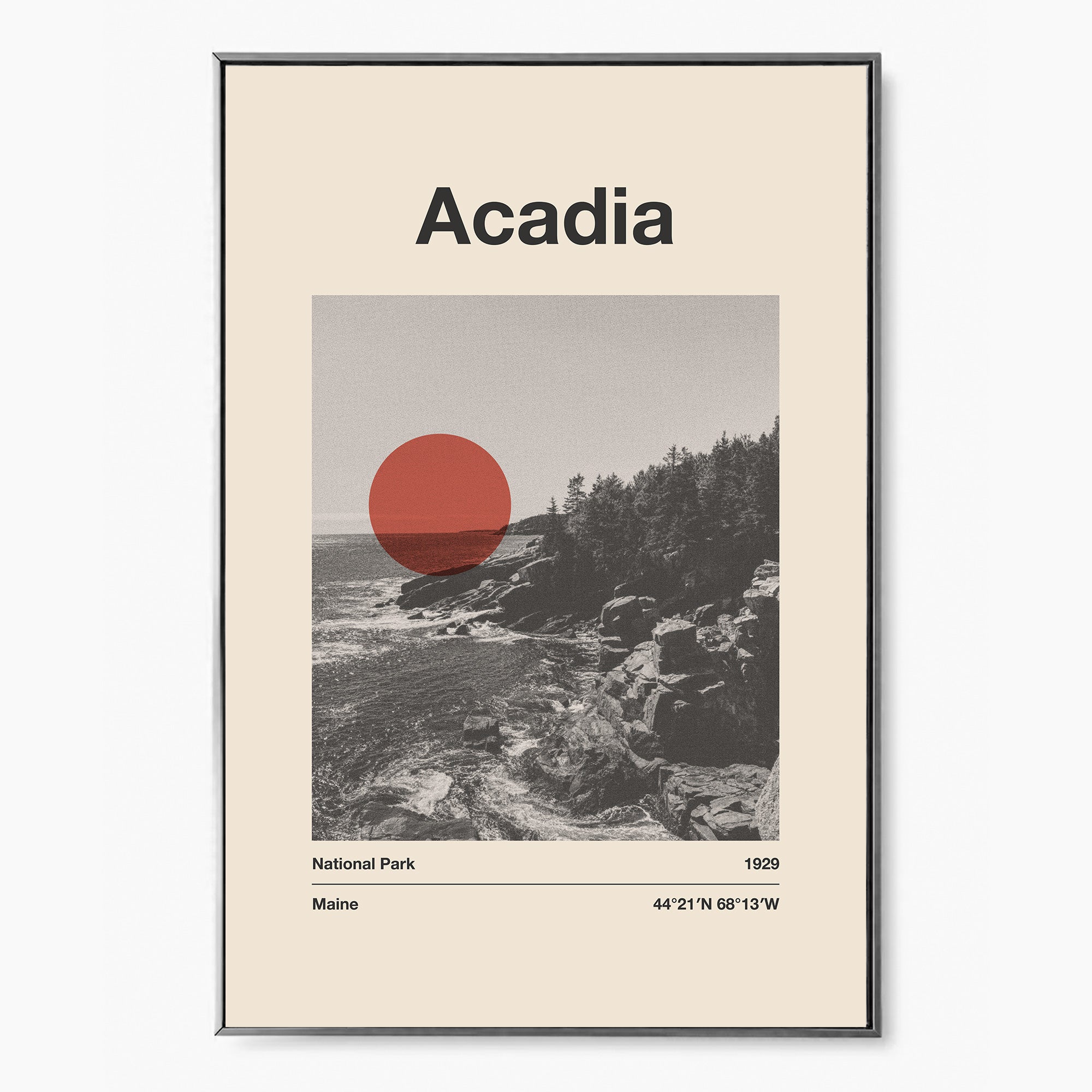 Acadia National Park Poster Poster - Vintage Travel Wall Art