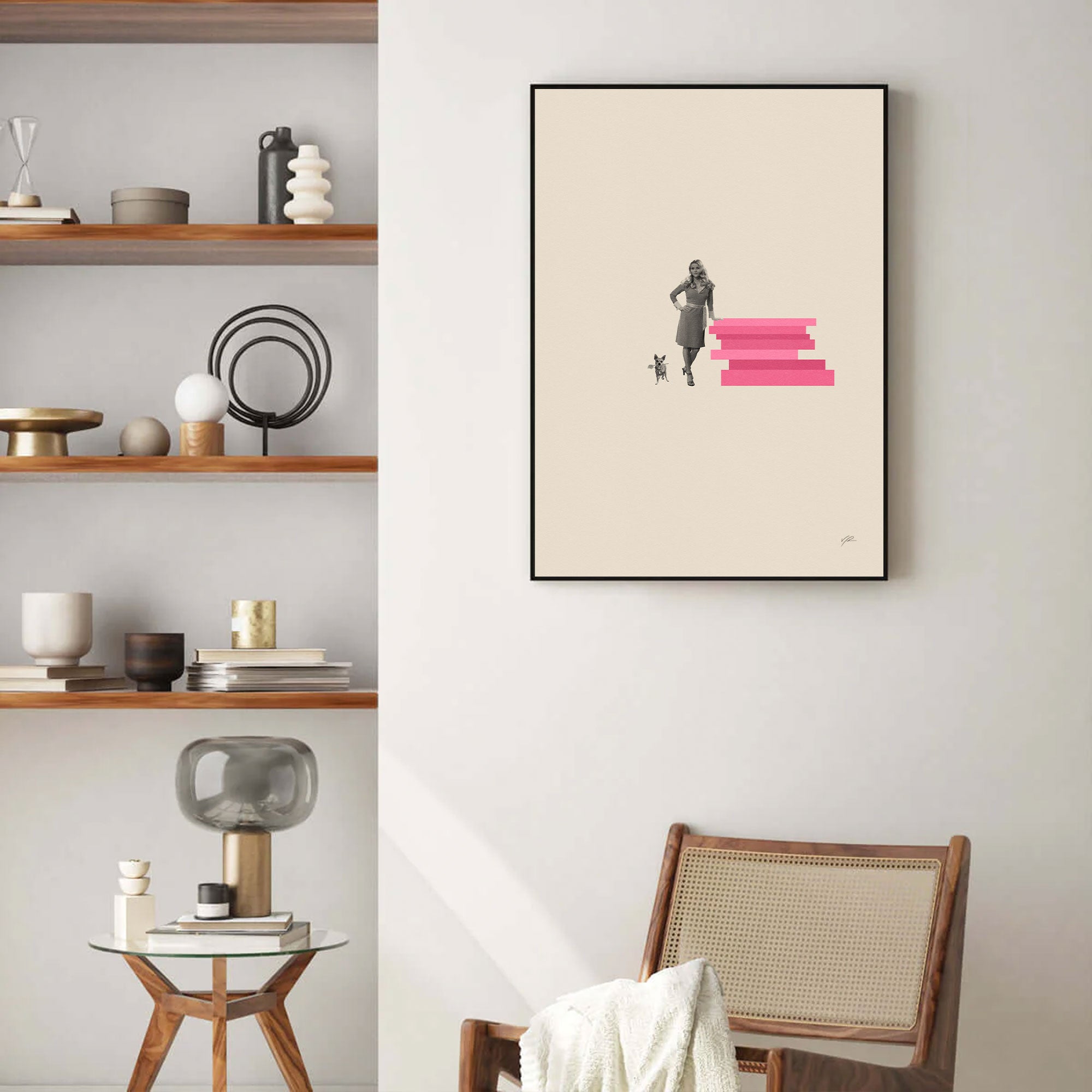 Legally Blonde Inspired Movie Poster - Mid-Century Wall Art