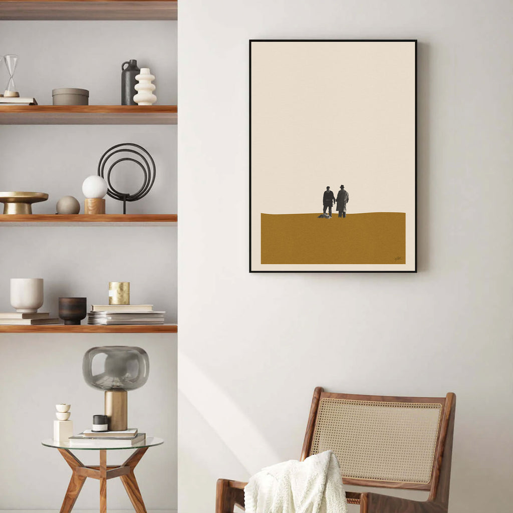 Seven Inspired Movie Poster - Mid-Century Wall Art