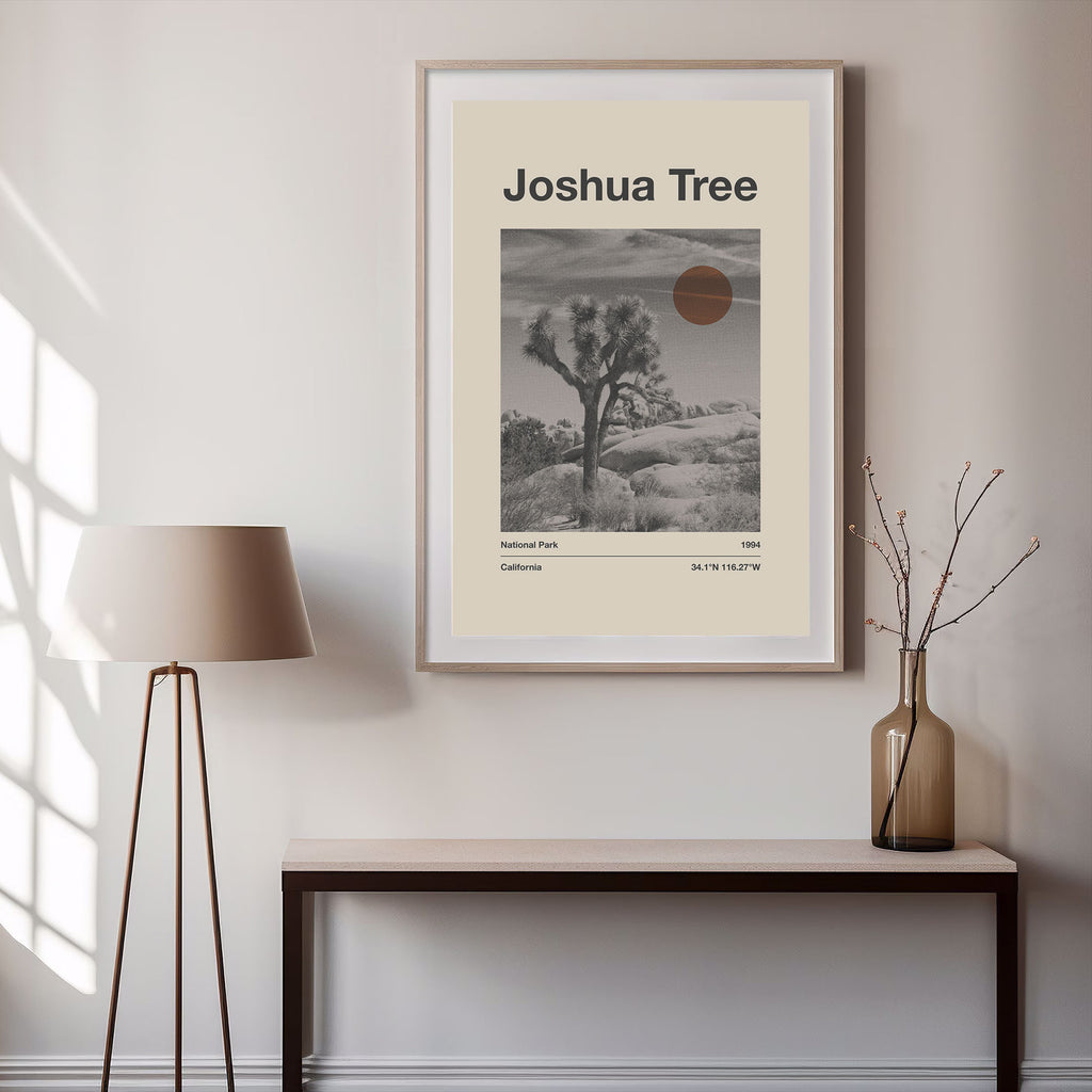 Joshua Tree National Park Poster Poster - Vintage Travel Wall Art