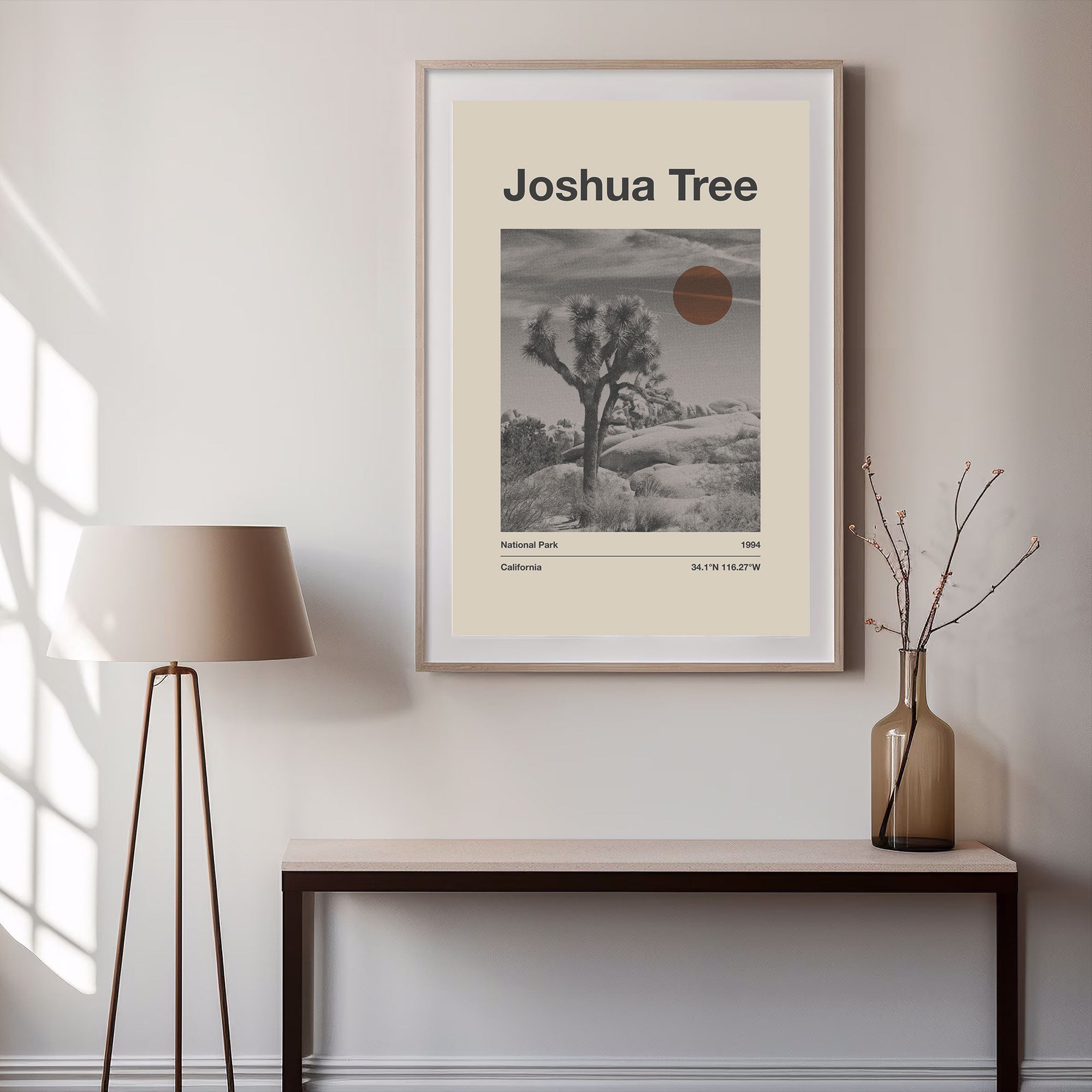 Joshua Tree National Park Poster Poster - Vintage Travel Wall Art