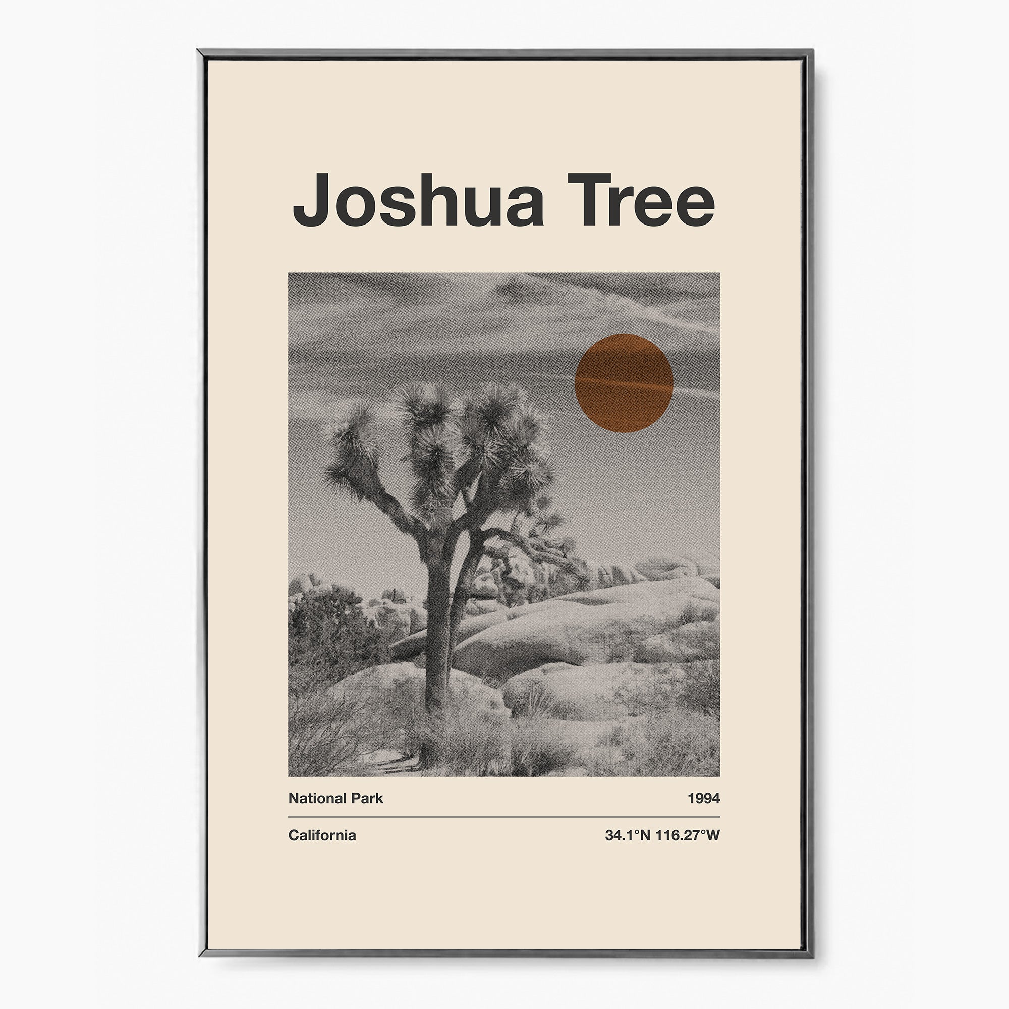 Joshua Tree National Park Poster Poster - Vintage Travel Wall Art