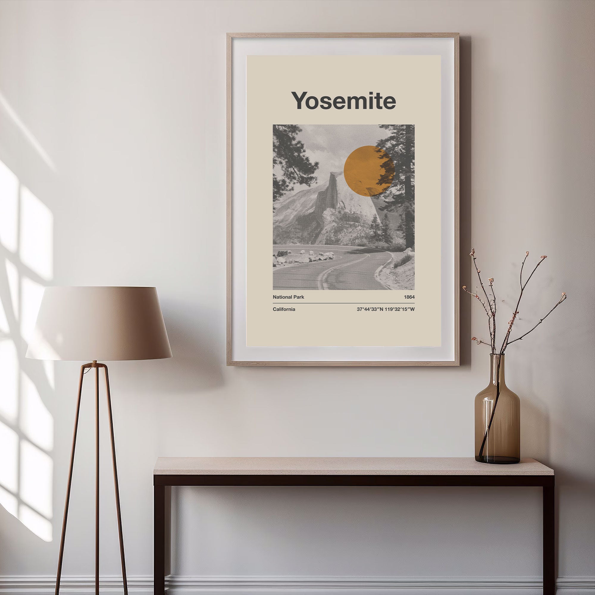 Yosemite National Park Poster Poster - Vintage Travel Wall Art