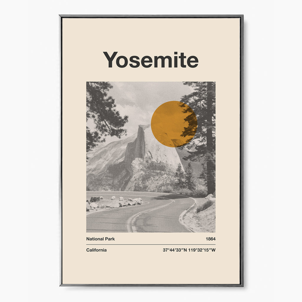 Yosemite National Park Poster Poster - Vintage Travel Wall Art