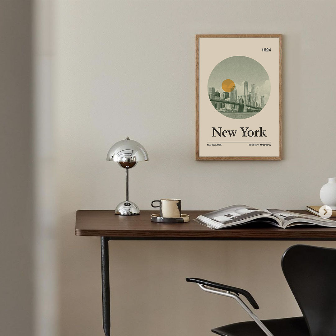 New York City Poster Inspired Movie Poster - Mid-Century Wall Art