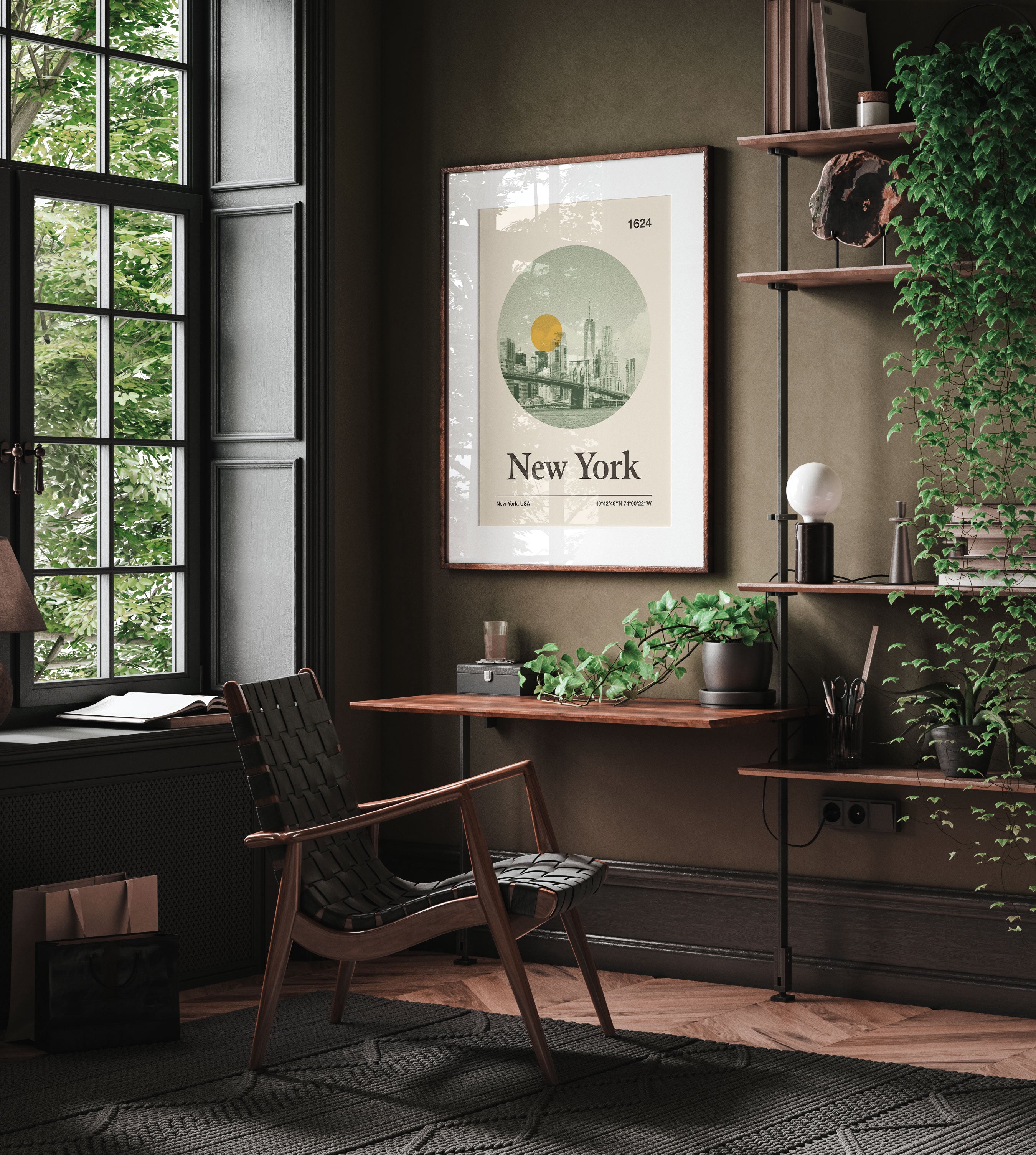 New York City Poster Inspired Movie Poster - Mid-Century Wall Art