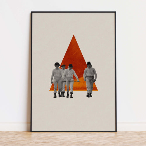 A Clockwork Orange Inspired Movie Poster - Mid-Century Wall Art