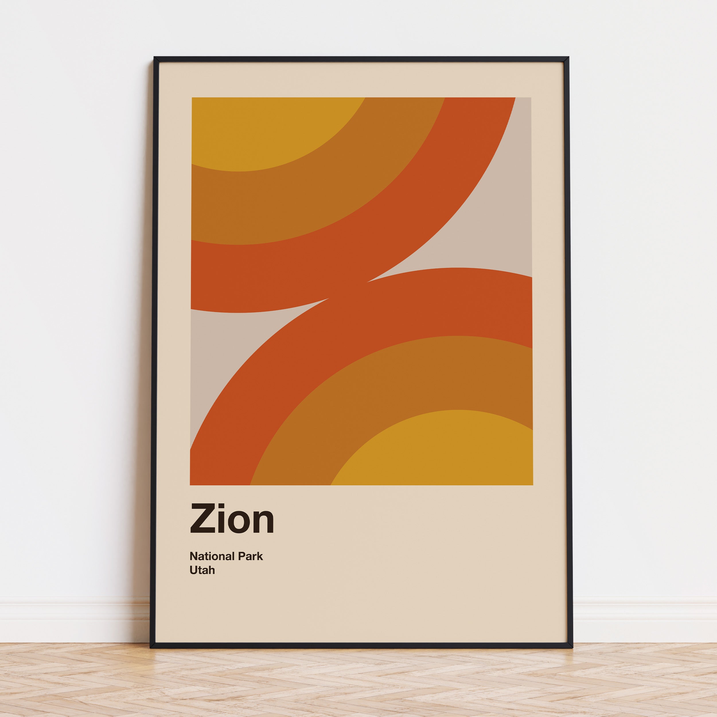 Zion National Park Poster Poster - Vintage Travel Wall Art