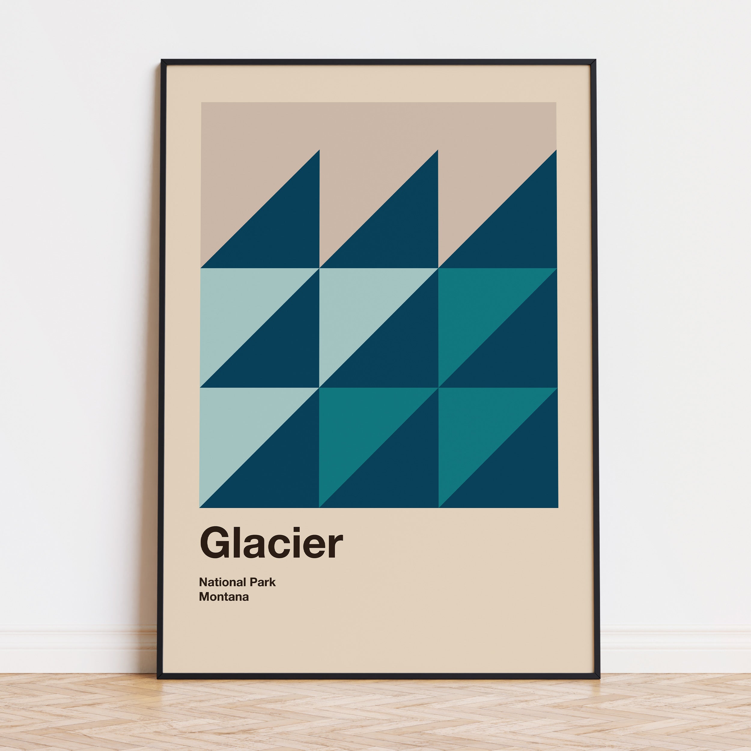 Glacier National Park Poster Poster - Vintage Travel Wall Art