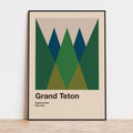 Grand Teton National Park Poster Poster - Vintage Travel Wall Art
